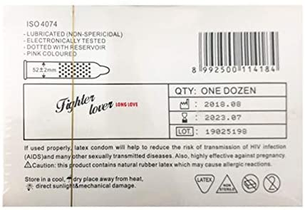 Fighter Lover Power Play Long Love Natural Male Latex Condoms
