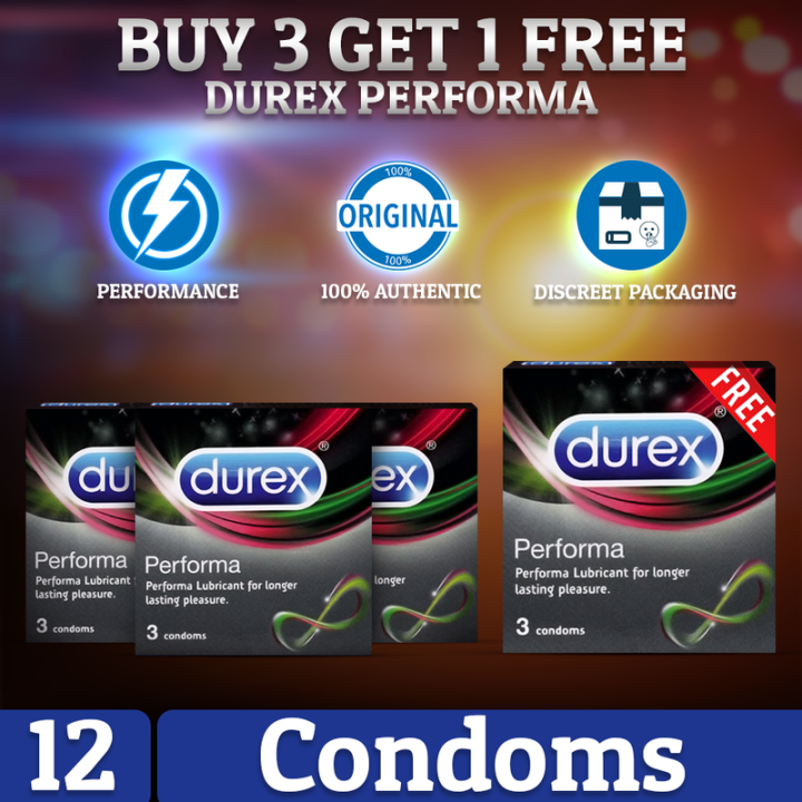 Durex Performa Condoms Pack of 3 (3+1)