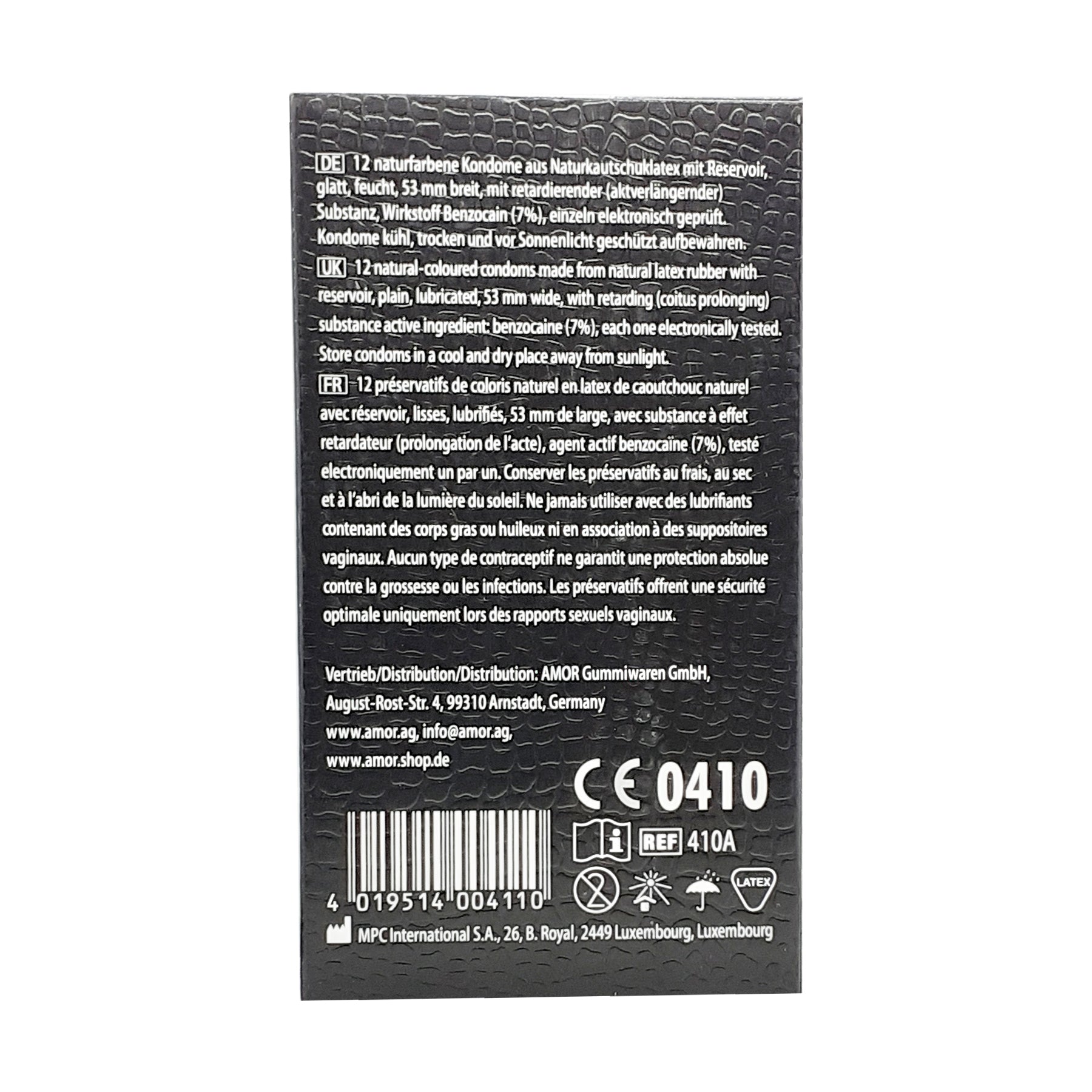 Amor Long Love Delay Condoms Pack of 12