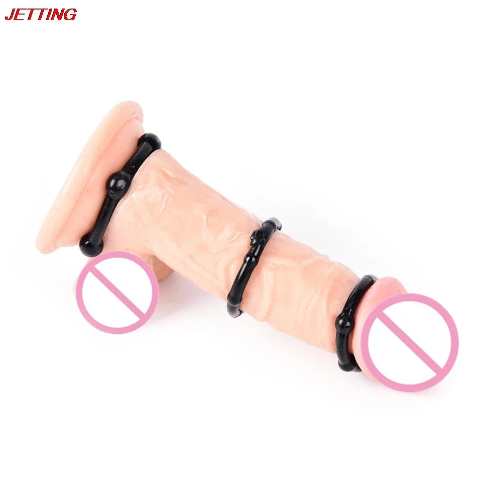 Beaded Cock Rings Pack of 3 Rings