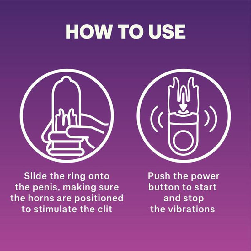 Feel Intense Orgascmic Pure Little Devil Vibrating Ring