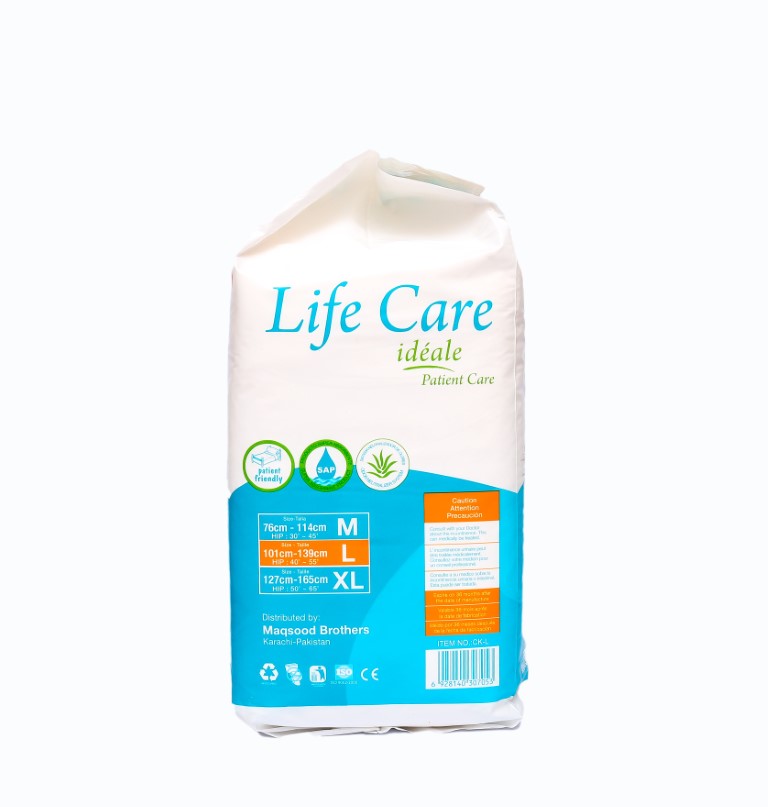 Life Care Adult Patient Diapers Disposable 10s Diapers - Large size