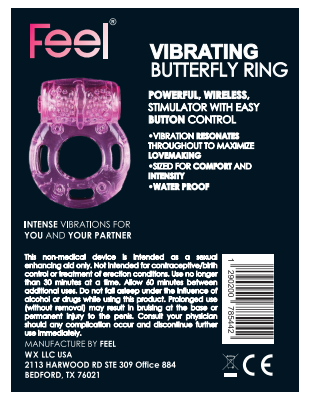 Feel Vibrating Butterfly Ring USA