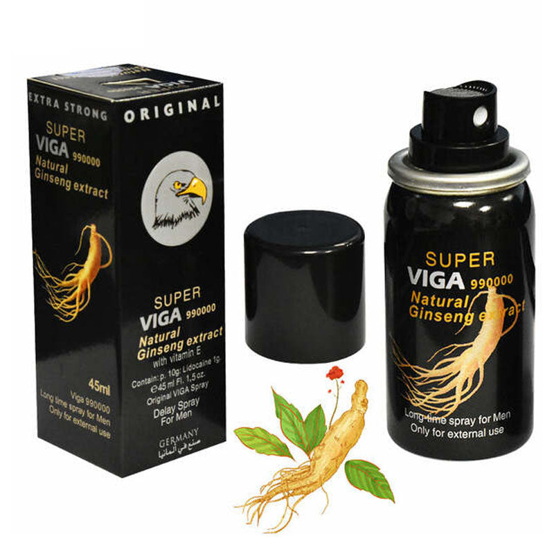 Super Viga Ginseng Delay Spray (45ml) - Natural Long-Lasting